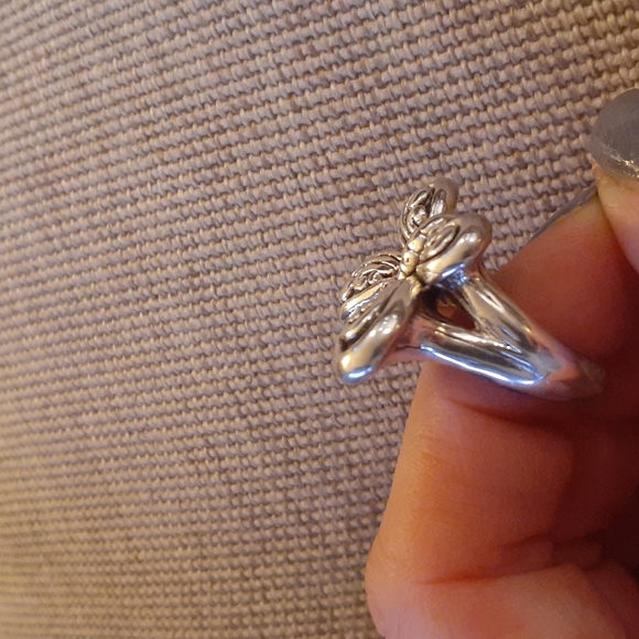 Electroform Sterling Silver Butterfly Ring - Picture 9 of 16